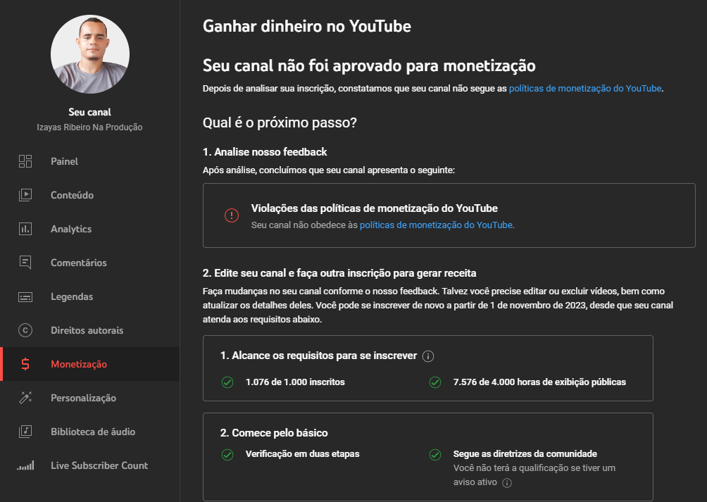 Por que os recursos não aparecem no site, como comentários e fórum da  equipe do canal? – Help Center