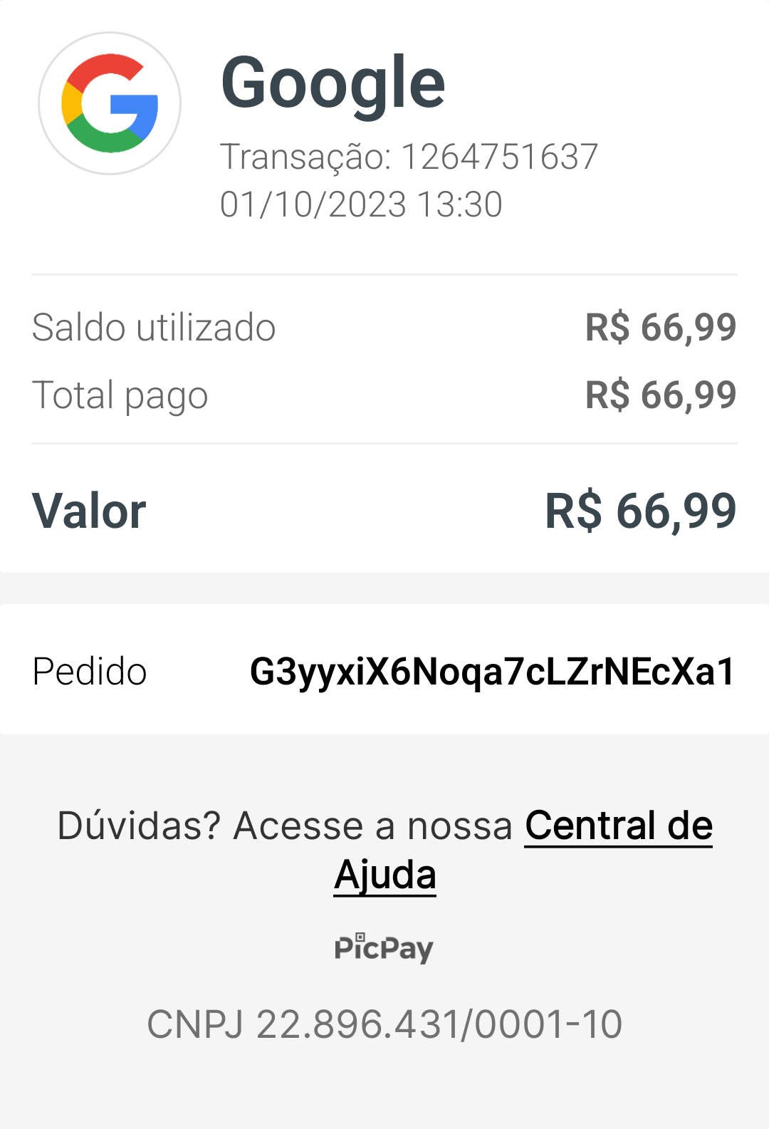 Fiz uma compra de gift card e queria reembolso pois comprei na conta errada  - Comunidade Google Play