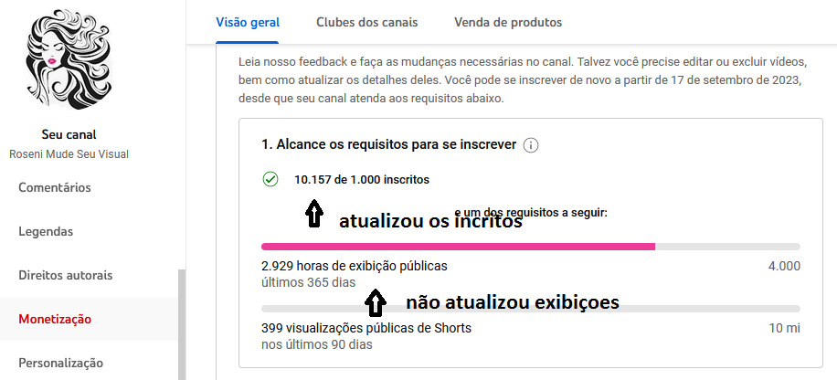 conta a venda vídeo da conta estará em um canal do  que