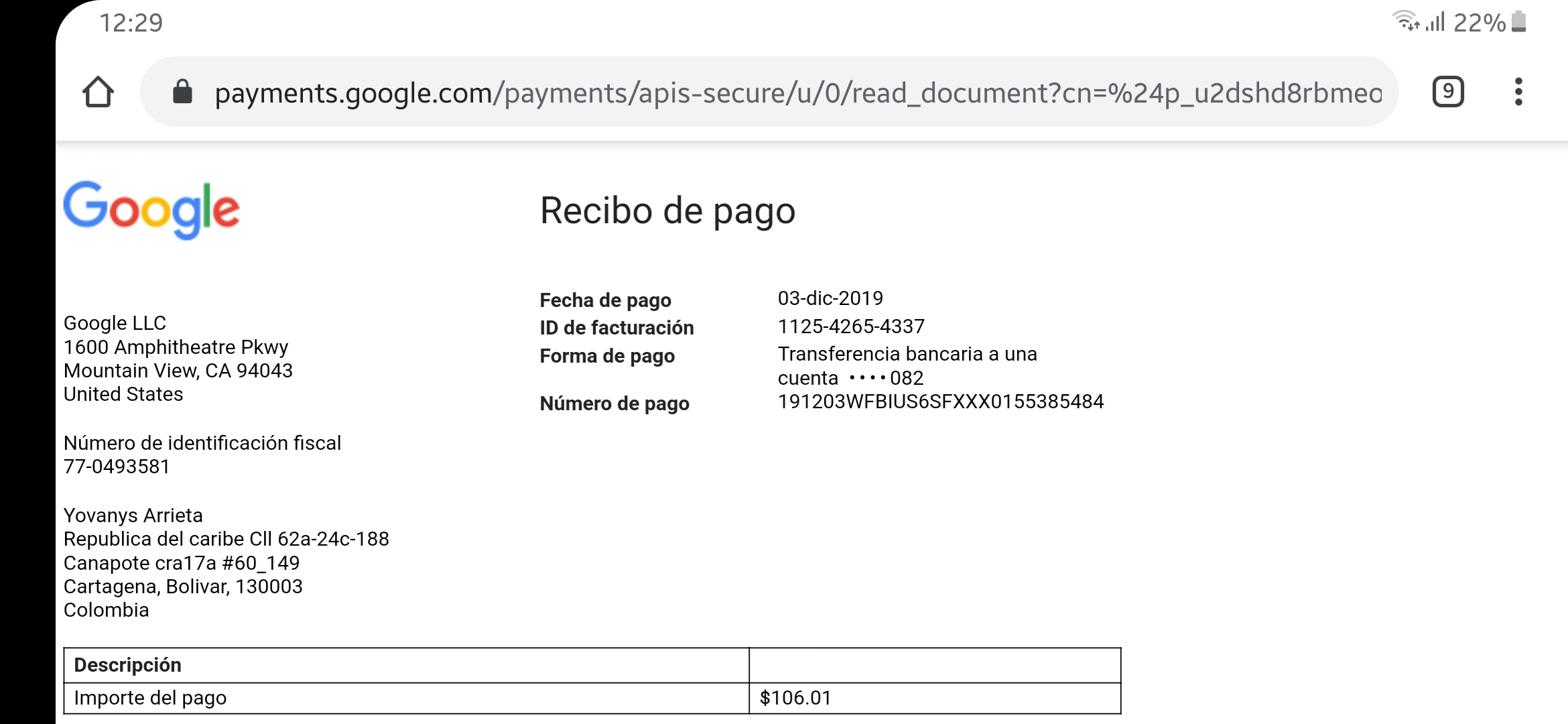 Informacion Para Poder Recibir Pago Por Transferencia Bancaria Adsense Community