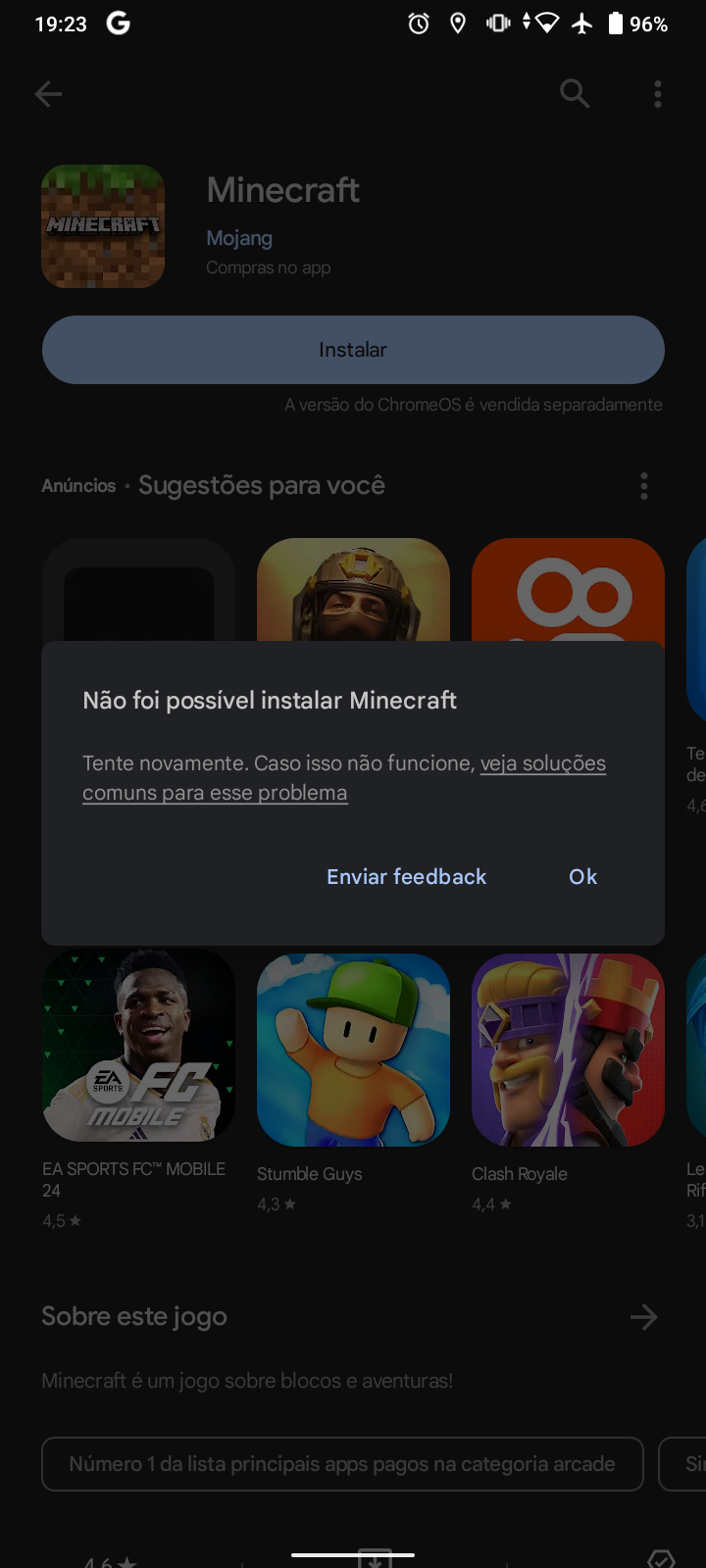 Me ajude a comprar Minecraft na play store