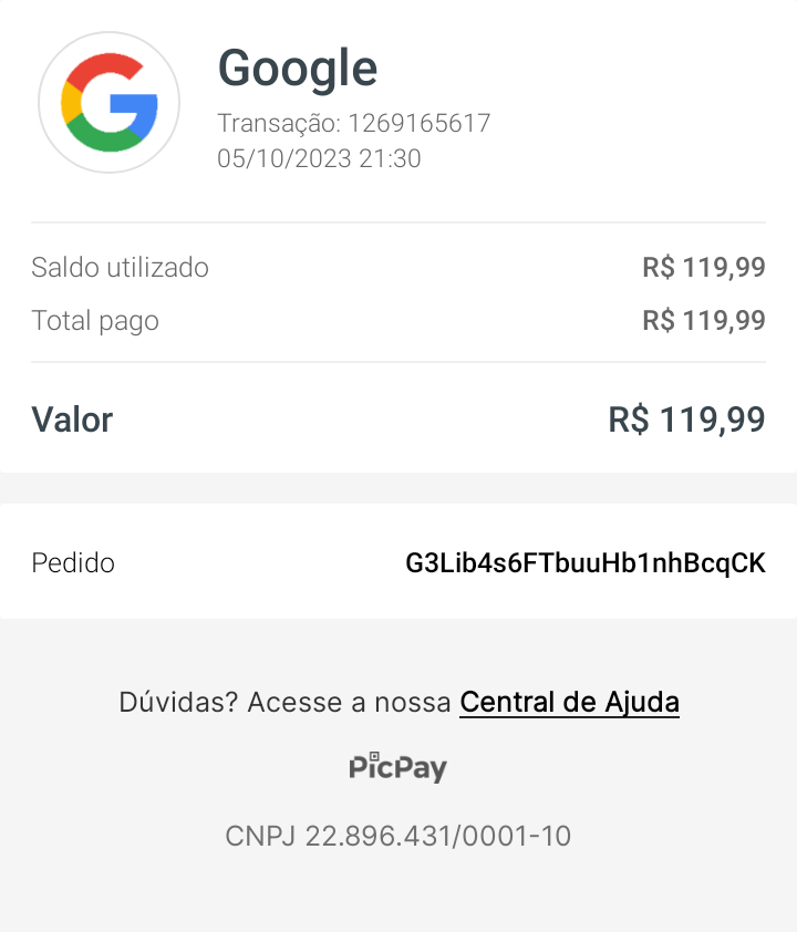 Como pedir reembolso na Google Play Store