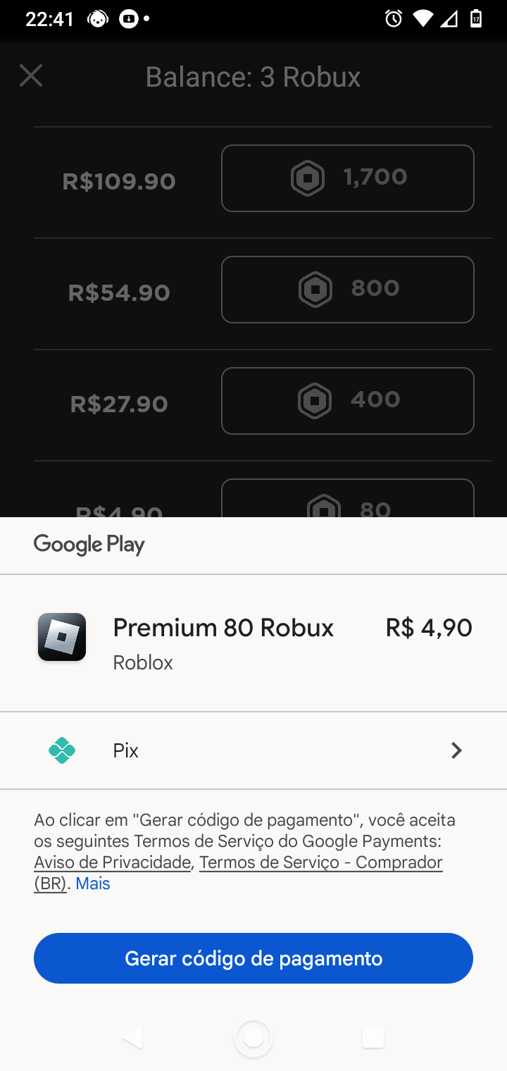 Como resgatar código do roblox - Comunidade Google Play