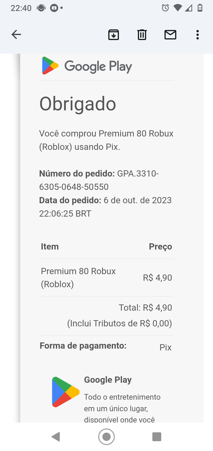 O play store não está pegando pra me fazer o longe - Comunidade