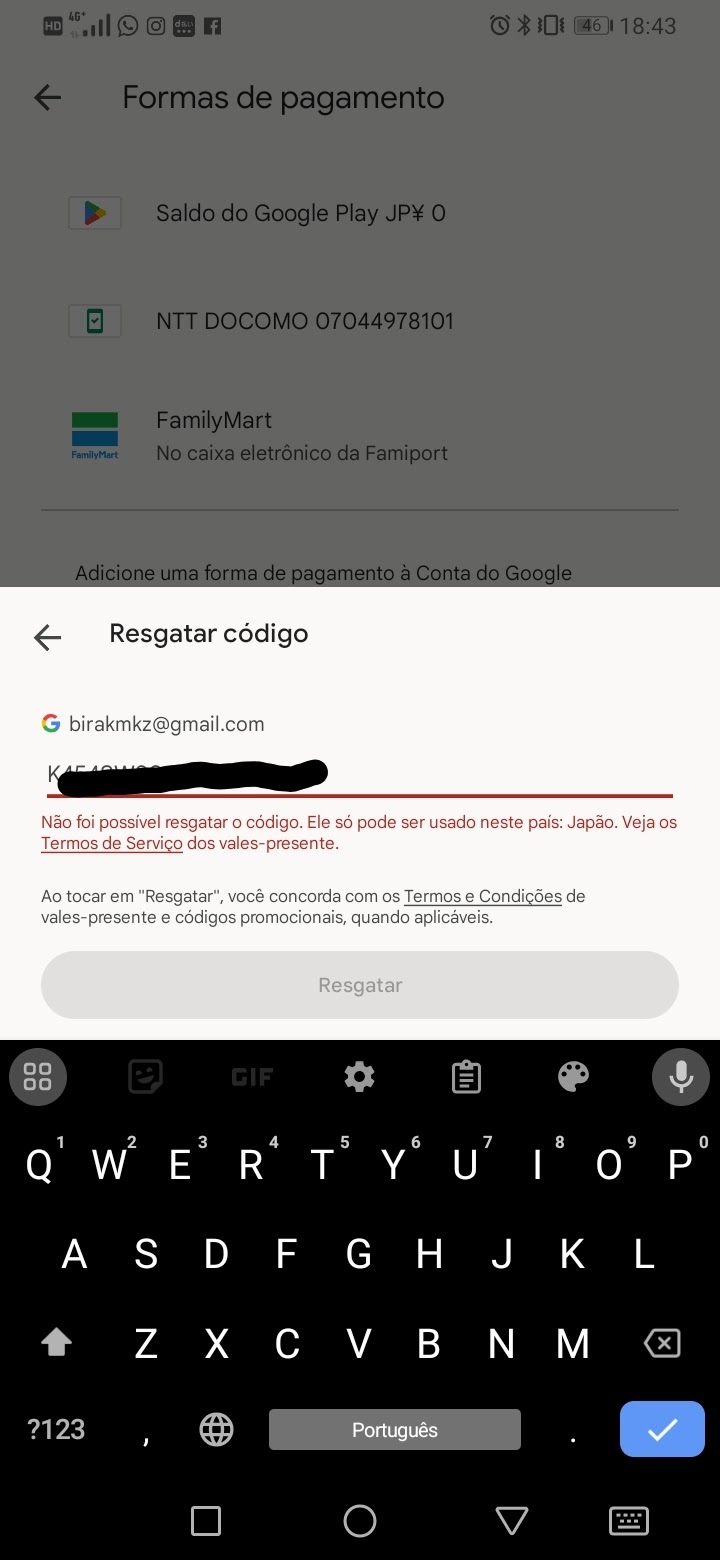 Não consigo realizar compras pelo Google play por conta de não está no pais  mais eu morro no pais Br - Comunidade Google Play