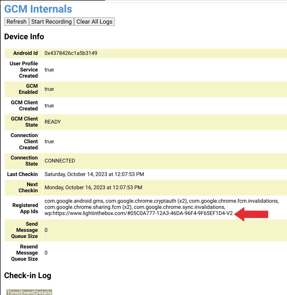 Rogue Registered App IDs in GCM Internals - Chromebook Community