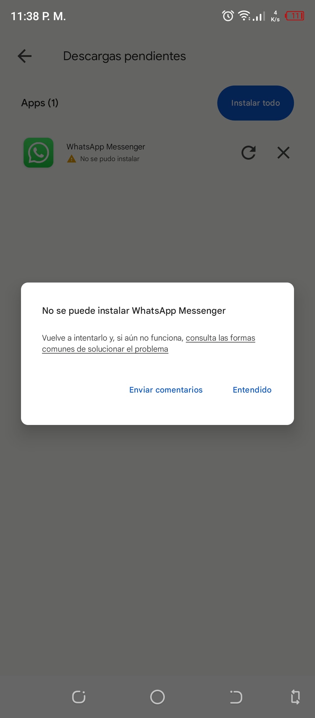 Instalar y Descargar WhatsApp Messenger para Android desde Google