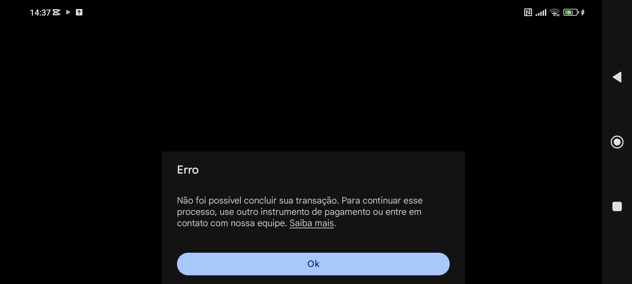 erro ao conectar a conta - Comunidade Google Play