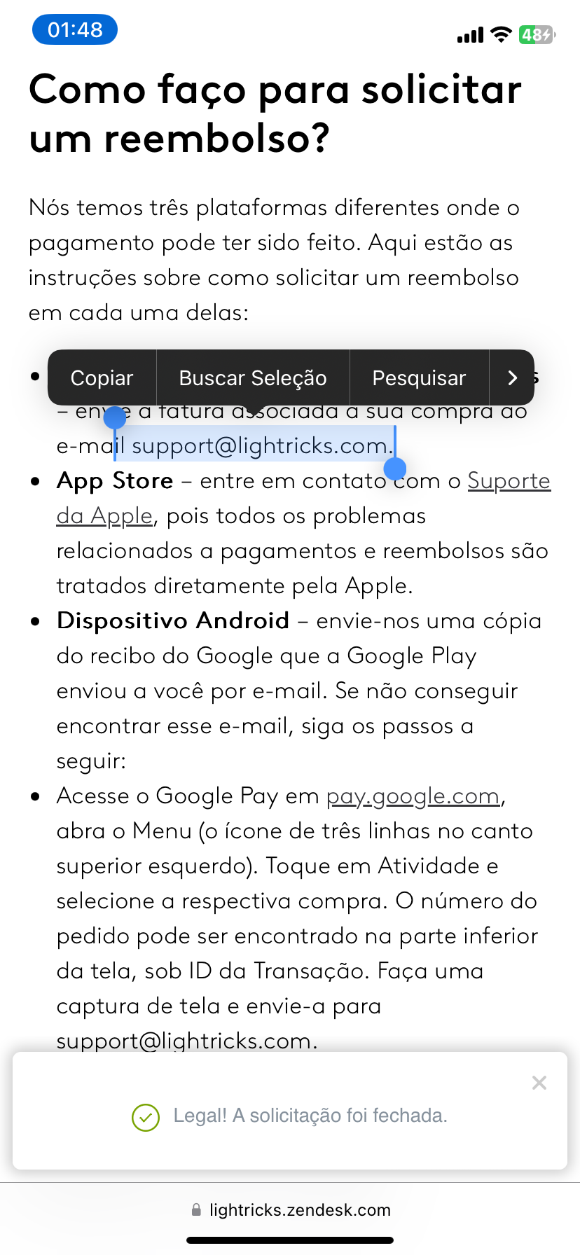 Quero realizar um reembolso - Comunidade Google Play