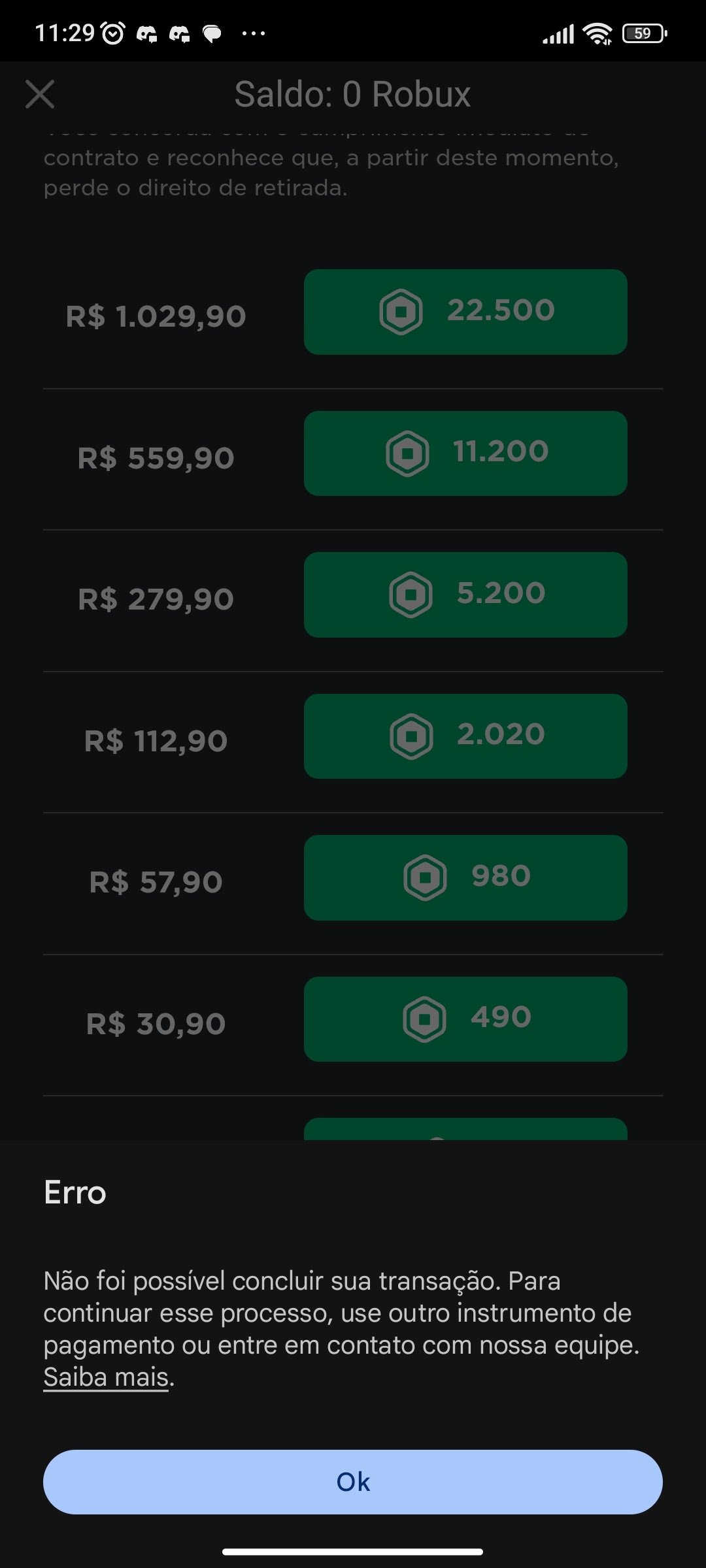 comprar robux com pix