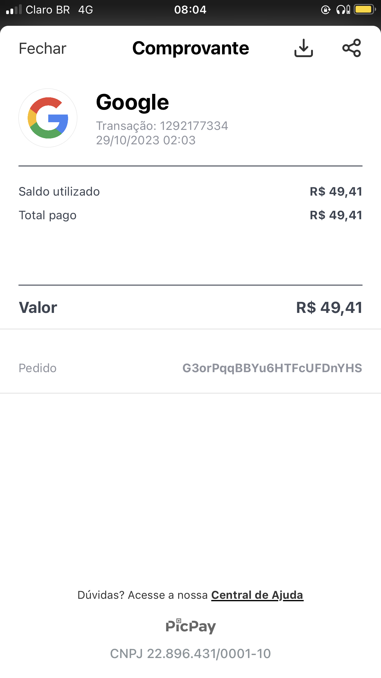 Alguém comprou coisas no meu dinheiro na Google play, quero um reembolso  total. - Comunidade Google Play