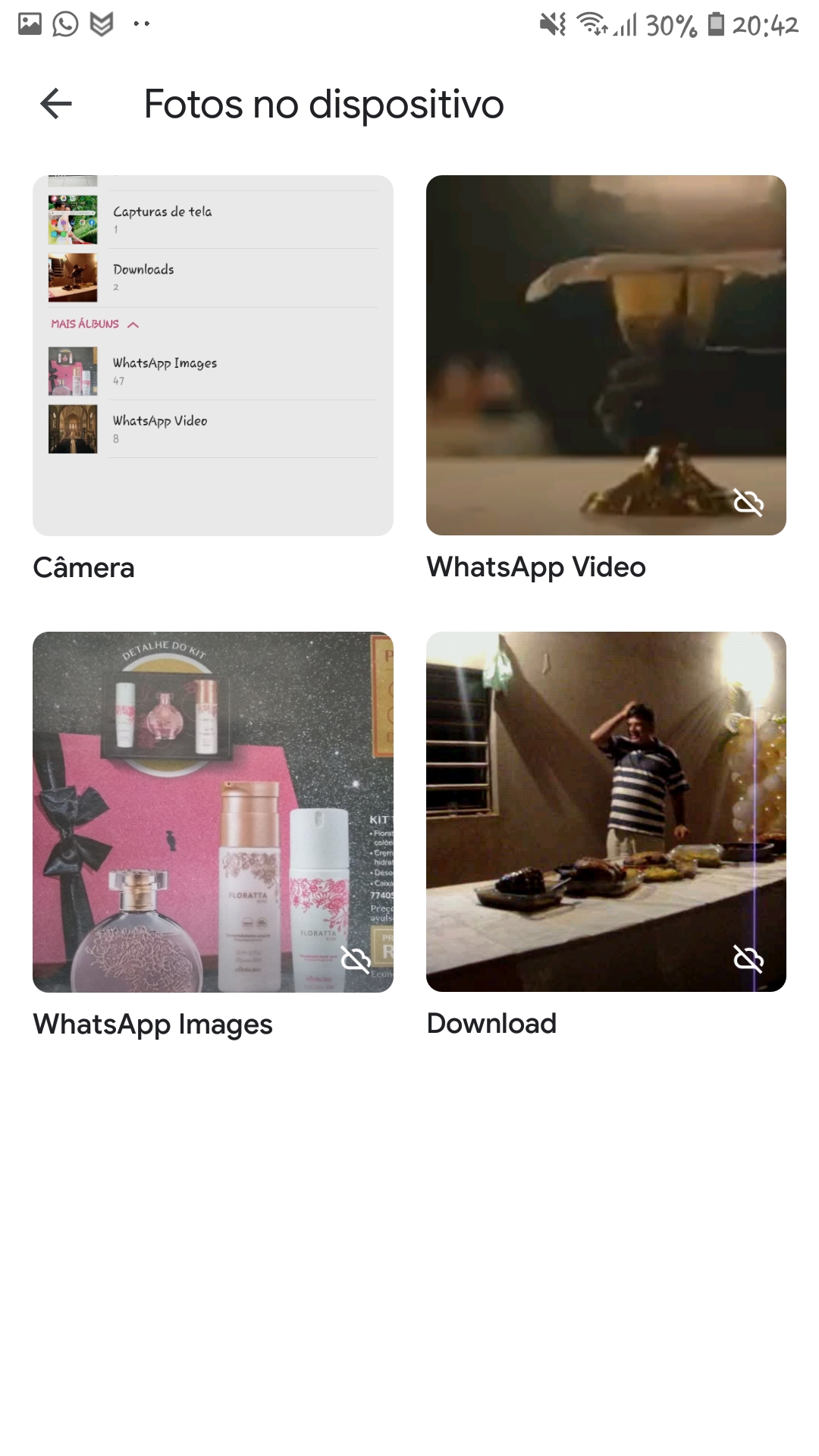 As imagens que são enviadas para mim no WhatsApp não aparecem na pasta do  dispositivo no google foto - Comunidade Google Fotos