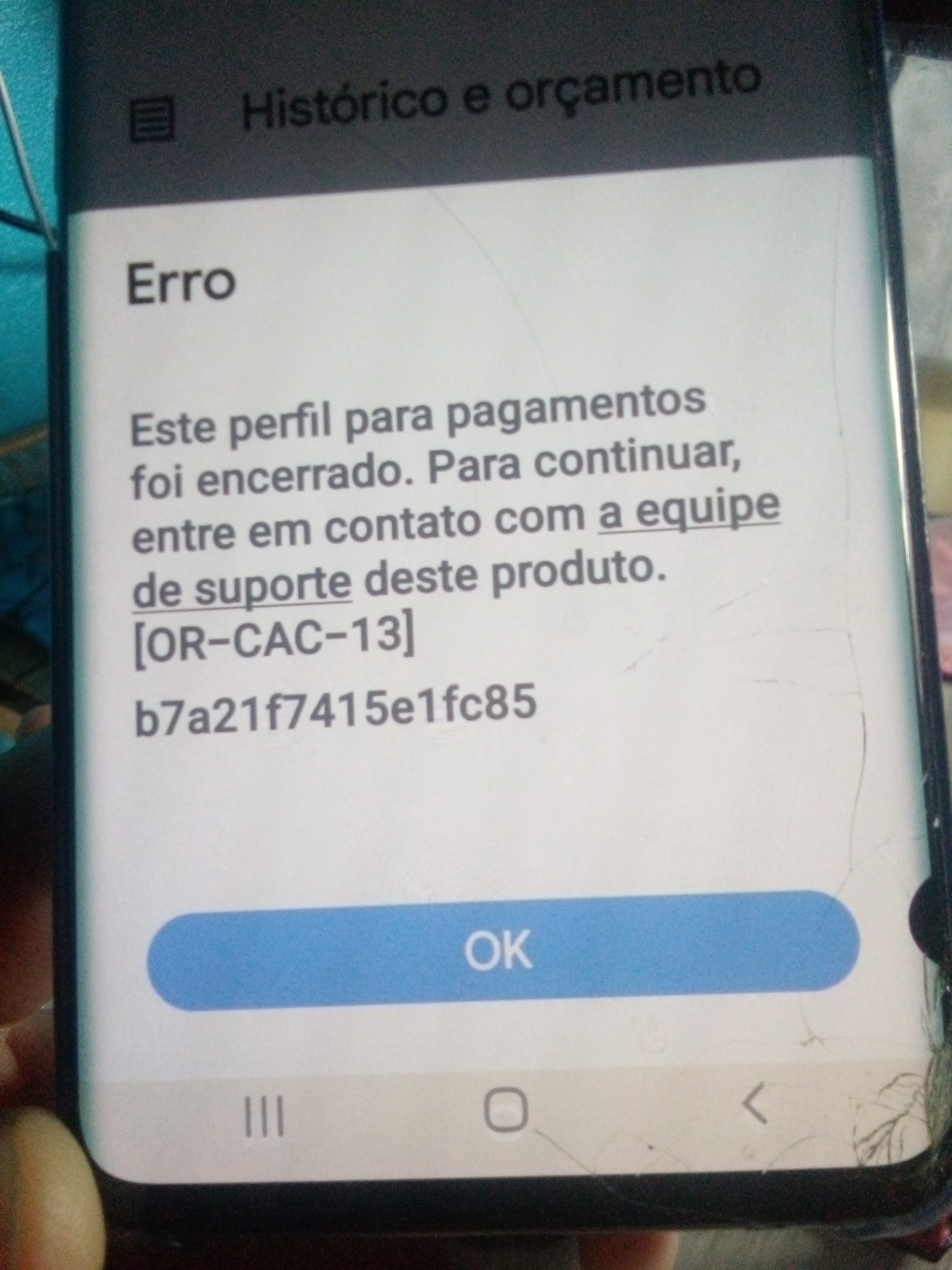 erro ao conectar a conta - Comunidade Google Play