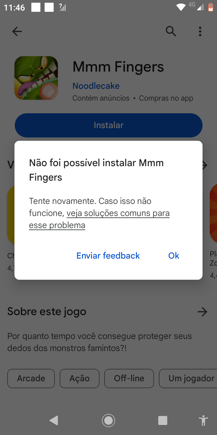 Não consegui Instalar o jogo que eu queria - Comunidade Google Play