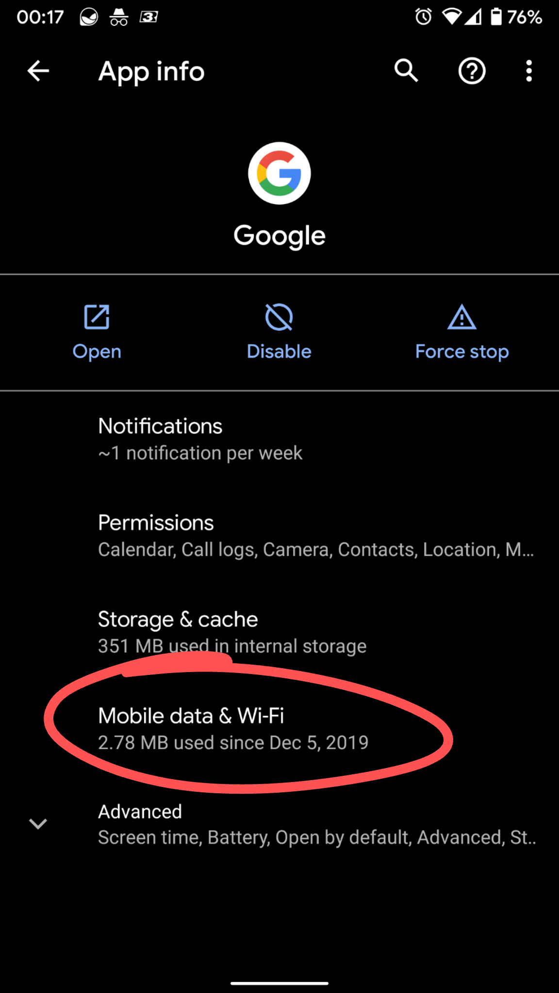 date app was installed