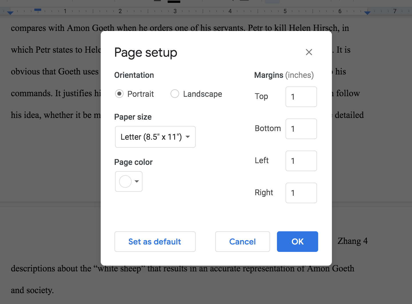 Mla Format 1 Inch Margins Google Docs / How To Do Mla Format On Google