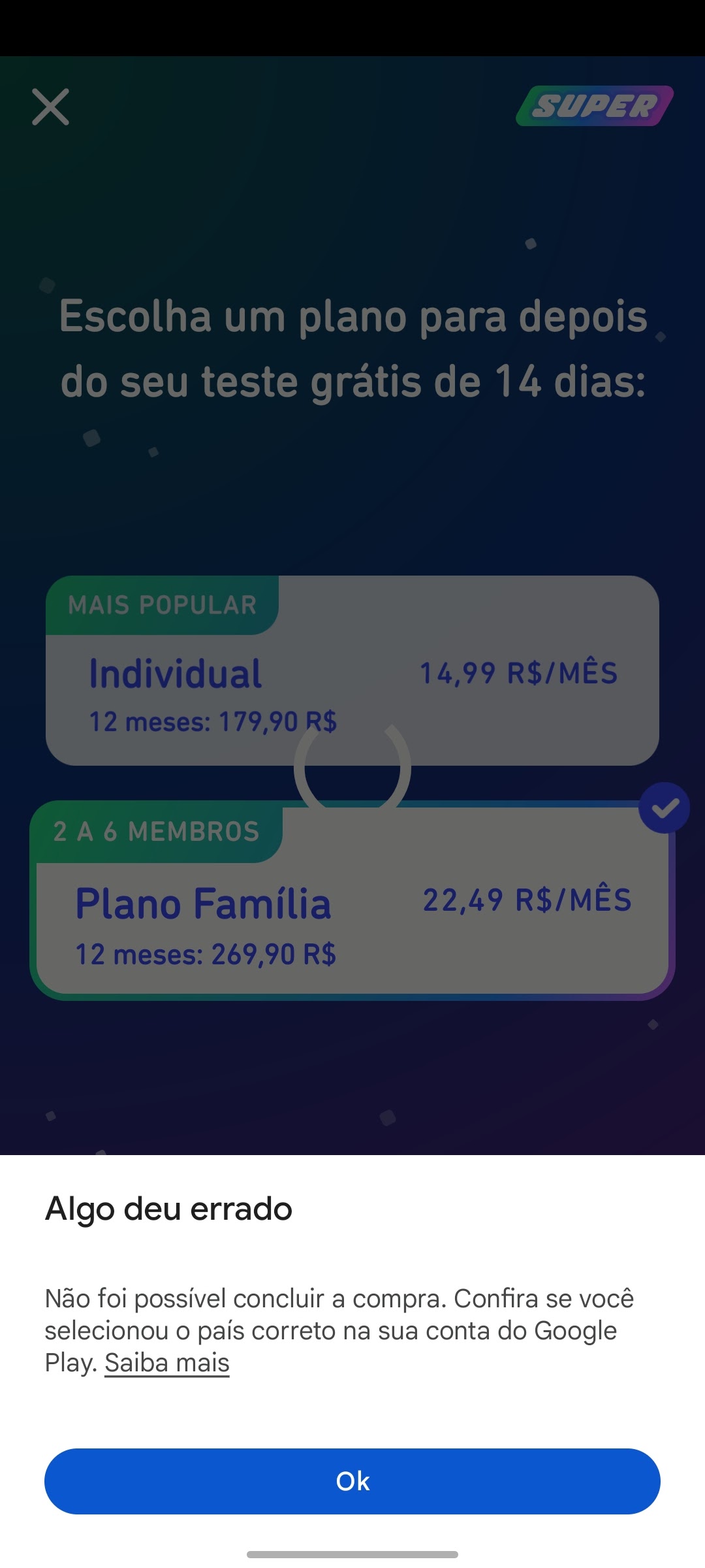 Cancelar teste grátis - Comunidade Google Play