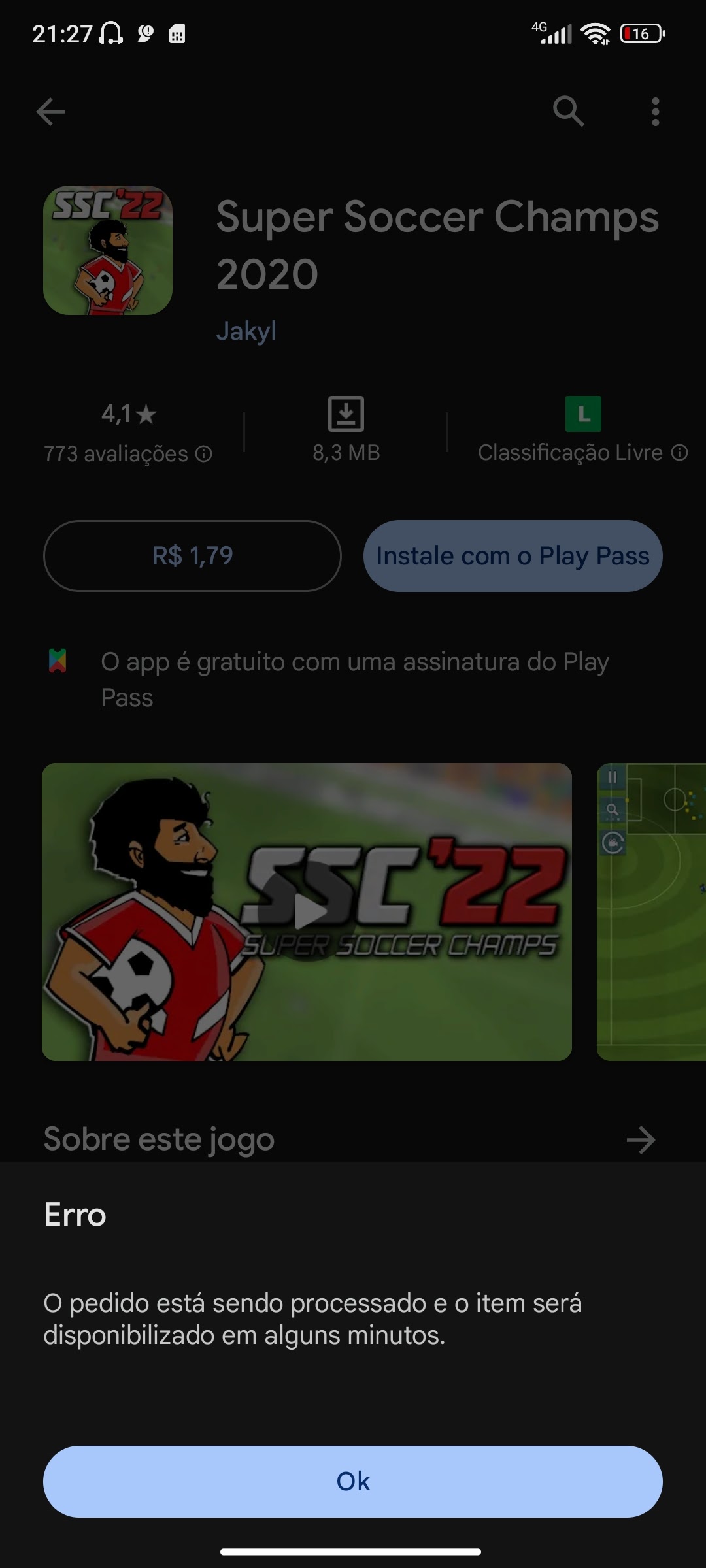 Não consigo atualizar um jogo. - Comunidade Google Play