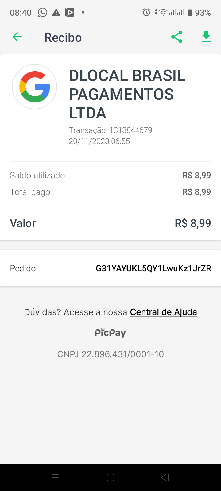 Google Play: como cancelar uma compra e pedir reembolso