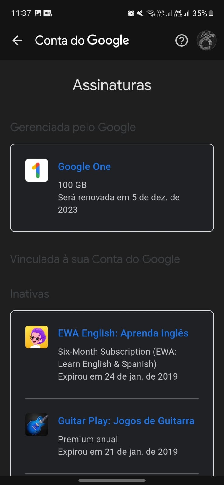 Fui cobrando antes da renovação da assinatura - Comunidade Google Play