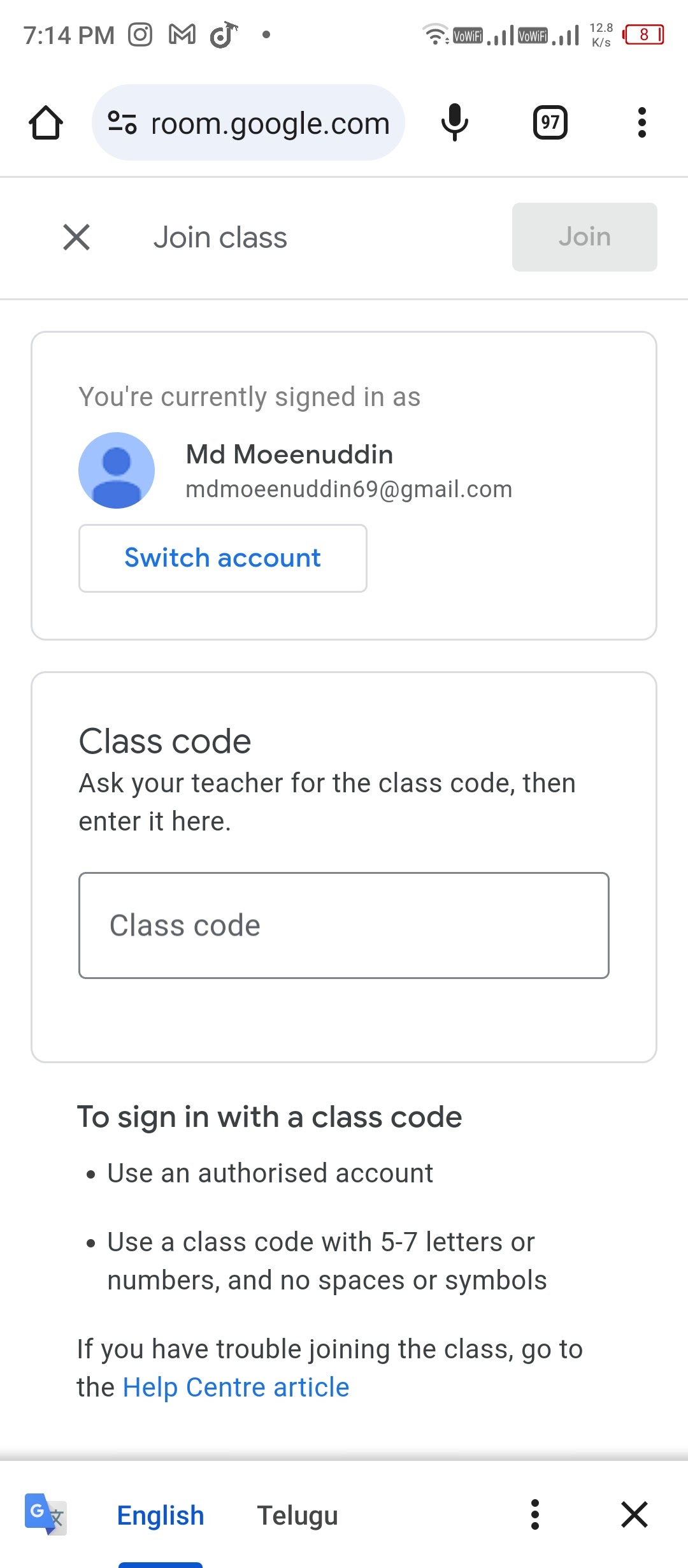 Class'Code in English – Class'Code