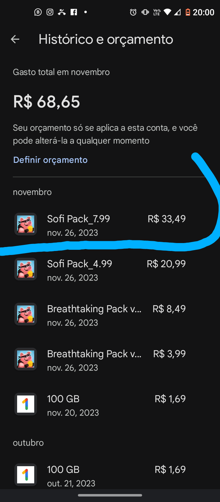 Descontou da minha conta e não consta na assinatura - Comunidade Google Play