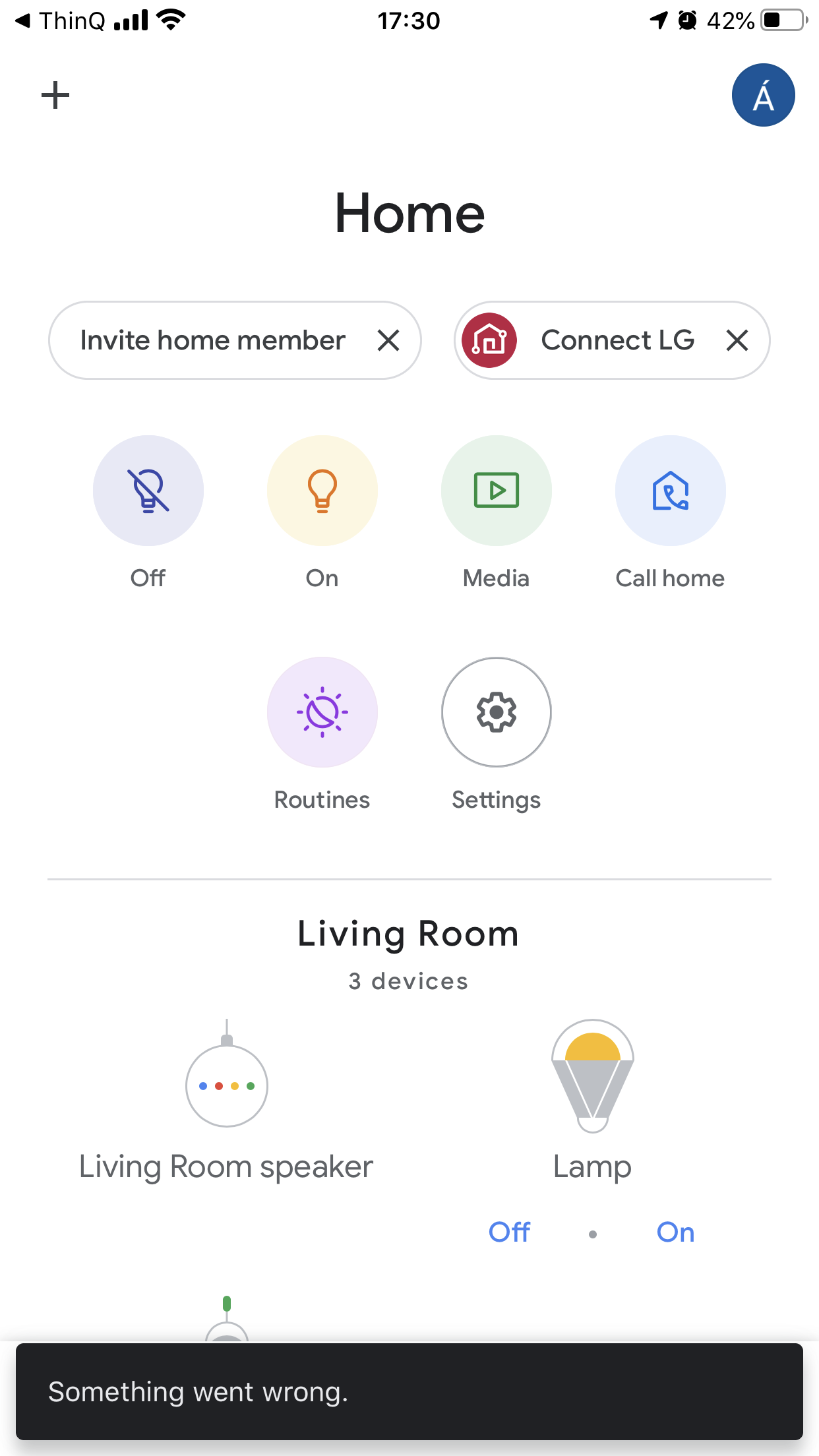 lg tv connect google home