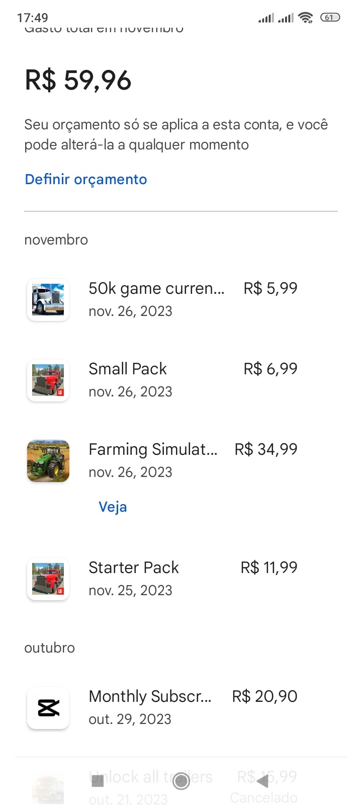 Tentei comprar coisas em um jogo e não consigo - Comunidade Google Play