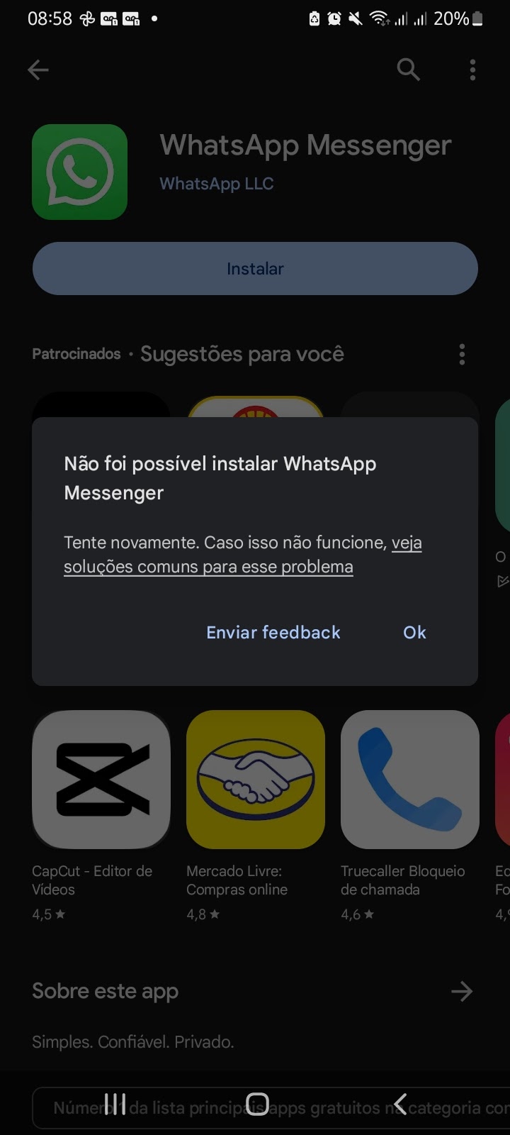 Instalação do app - Comunidade Google Play