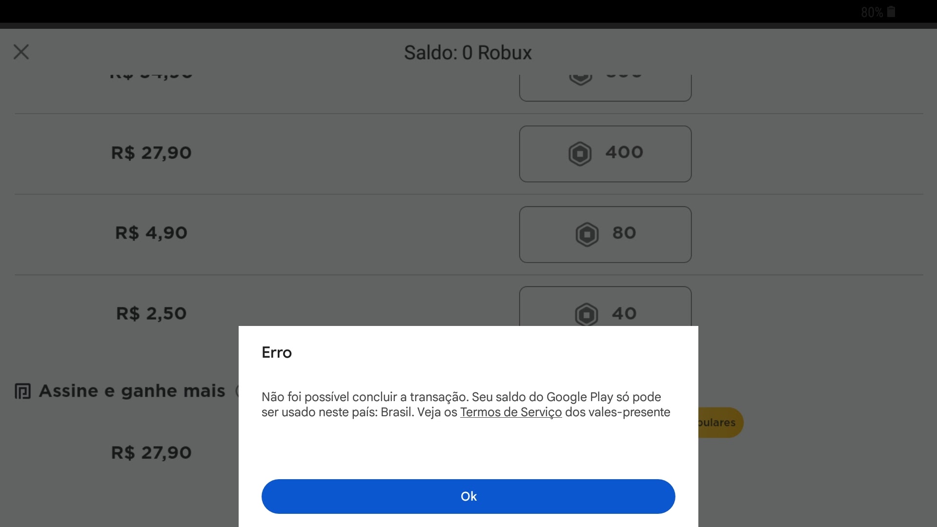 Alguns serviços da Google não estão funcionando. - Comunidade Google Play