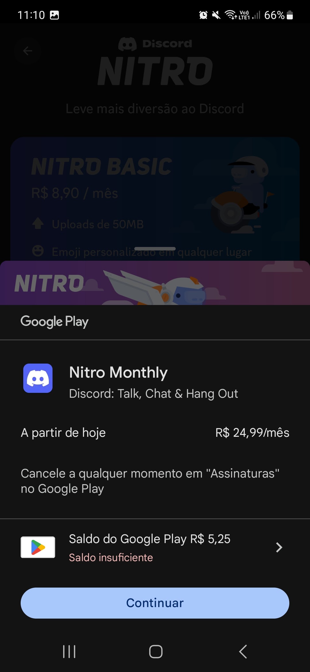 Não consigo cancelar meu nitro pela Google Play - Comunidade Google Play
