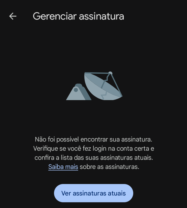 Assinaturas - Comunidade Google Play