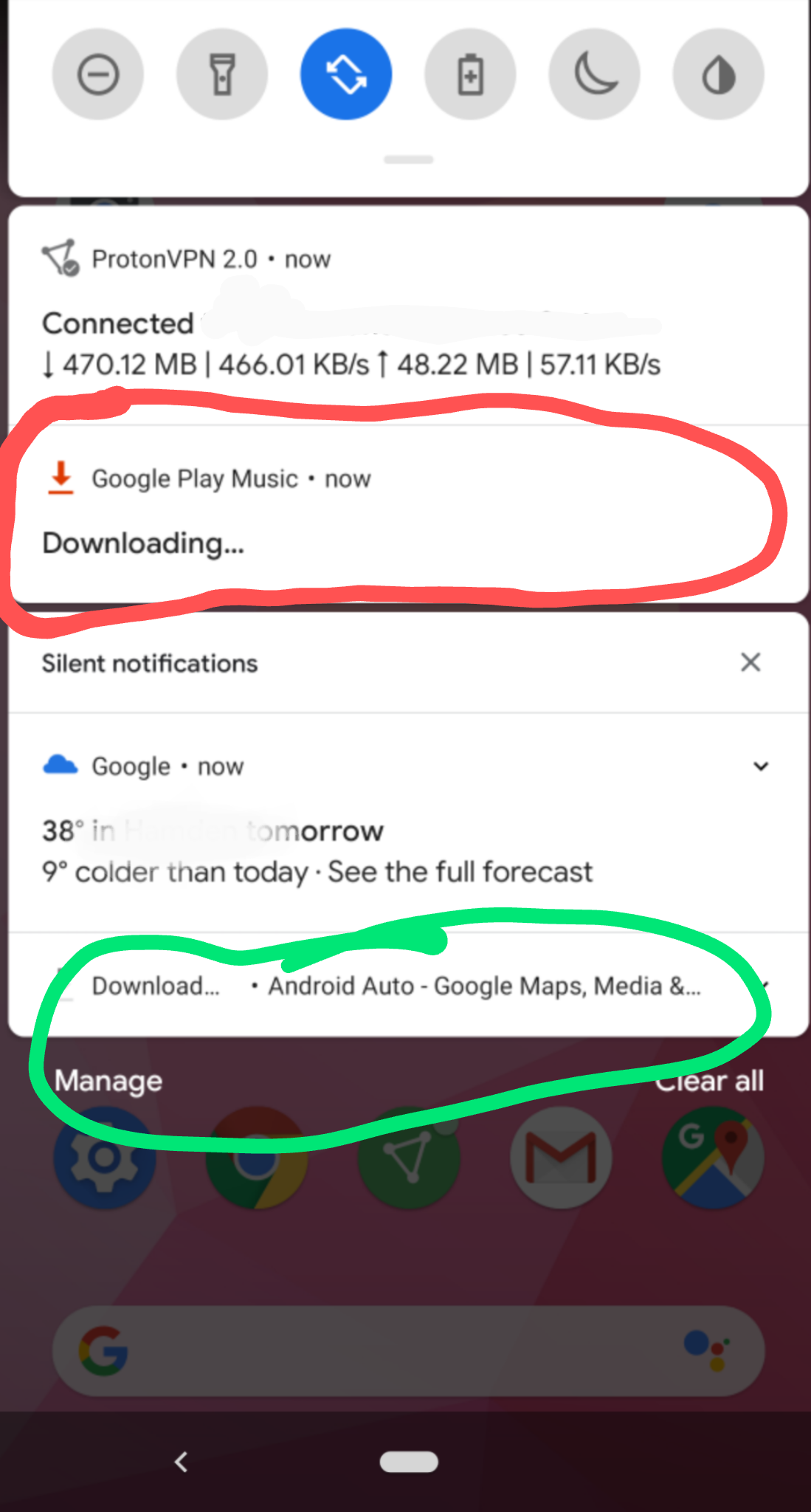 google music download to phone where is it stored