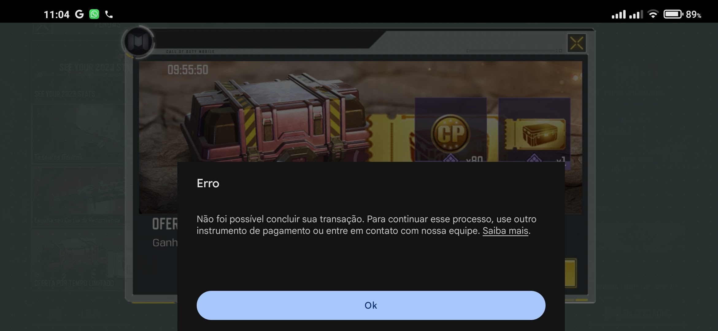 Tô tendo problema ao fazer compras no jogos - Comunidade Google Play