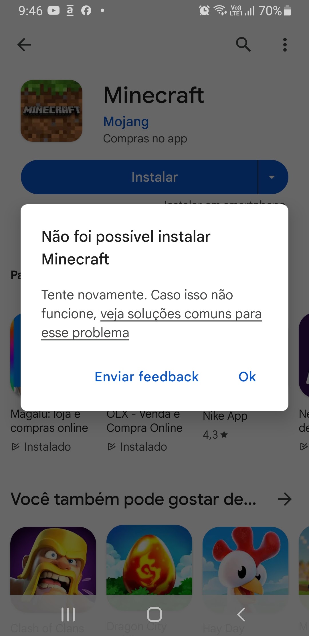 Tentei comprar coisas em um jogo e não consigo - Comunidade Google Play