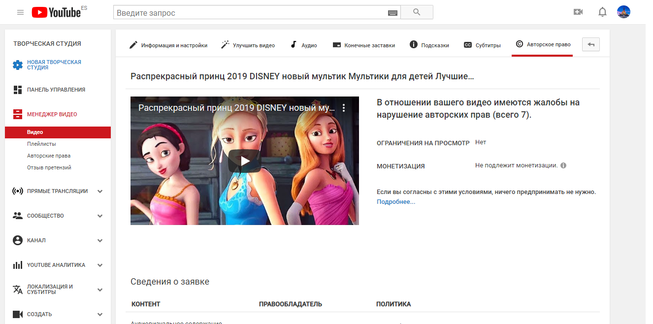 Нарушение авторских прав в youtube. Жалоба на нарушение авторских прав ютуб. Жалоба на youtube канал