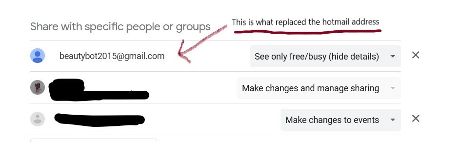 Get spam bot when attempting to share calendar - Google Calendar Community