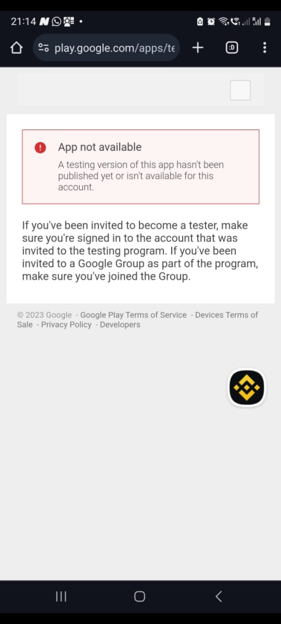 Issue with Closed Testing Google Play Developer Community