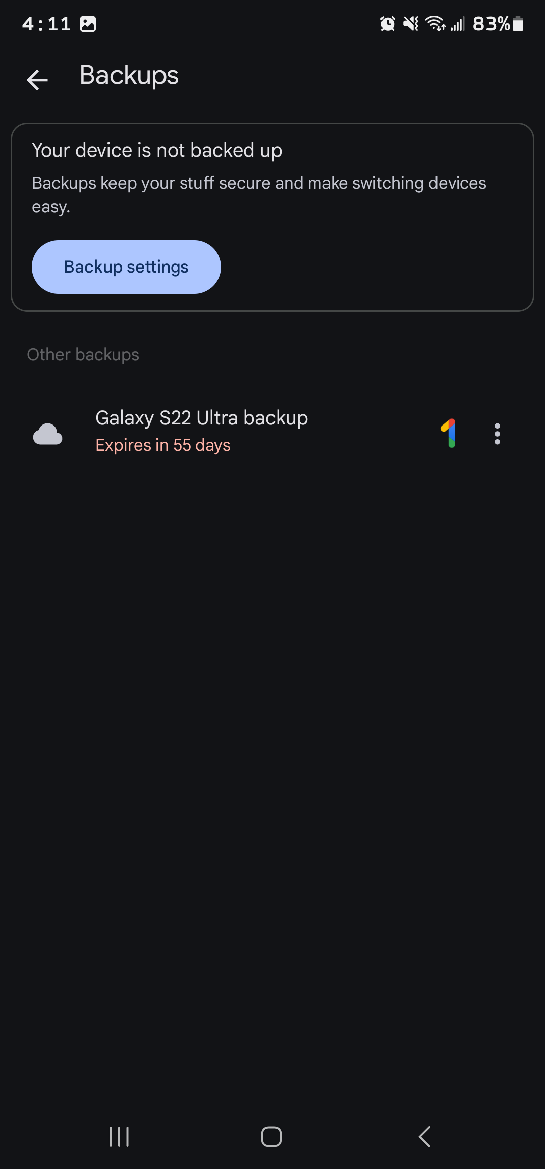 Google Drive not allowing me to restore from backup? - Android Community