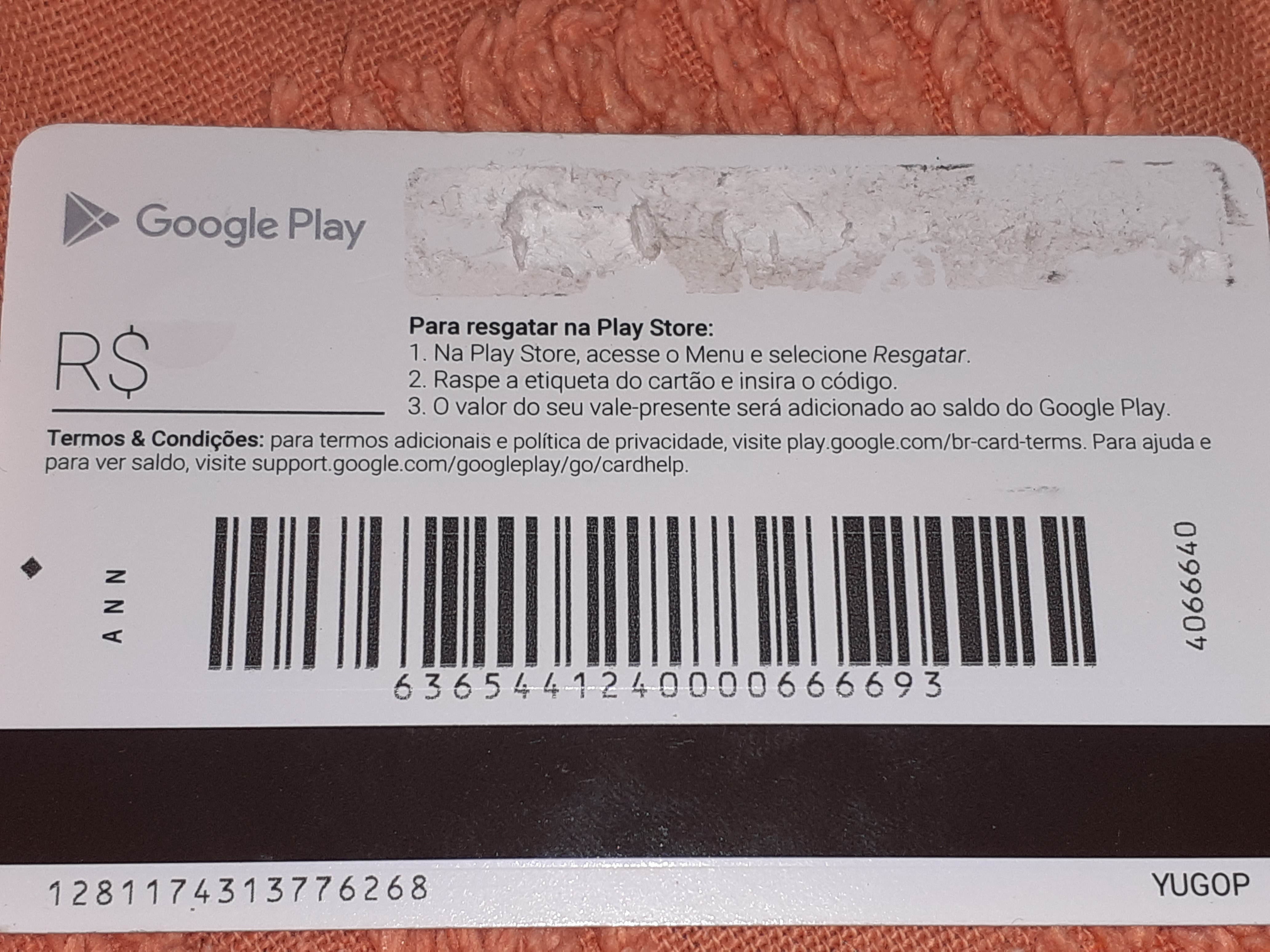 Como resgatar um código na Google Play Store