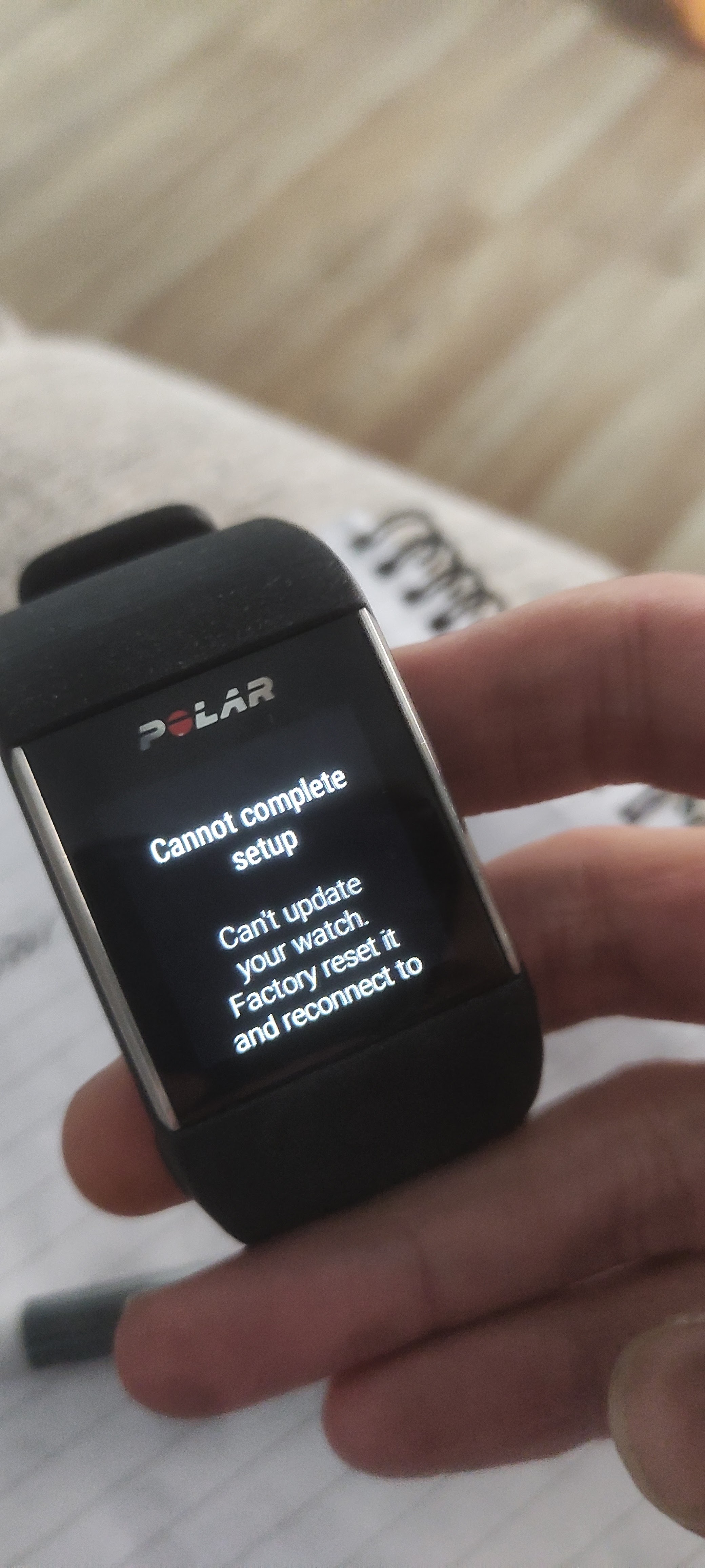 Wear OS cannot update Polar M600 - Wear OS by Google Community