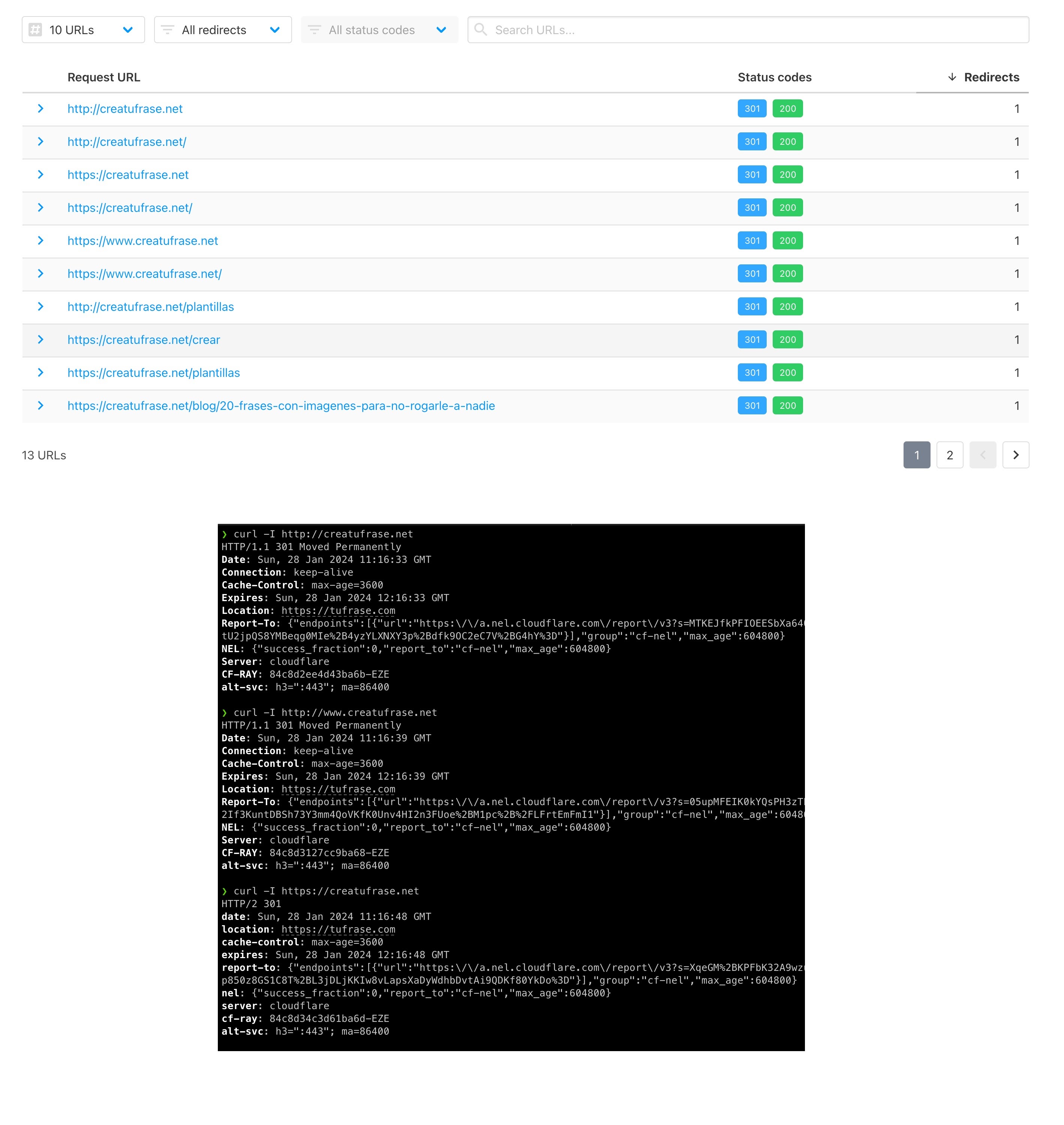 Change of Address: 301 redirect not detected - Google Search