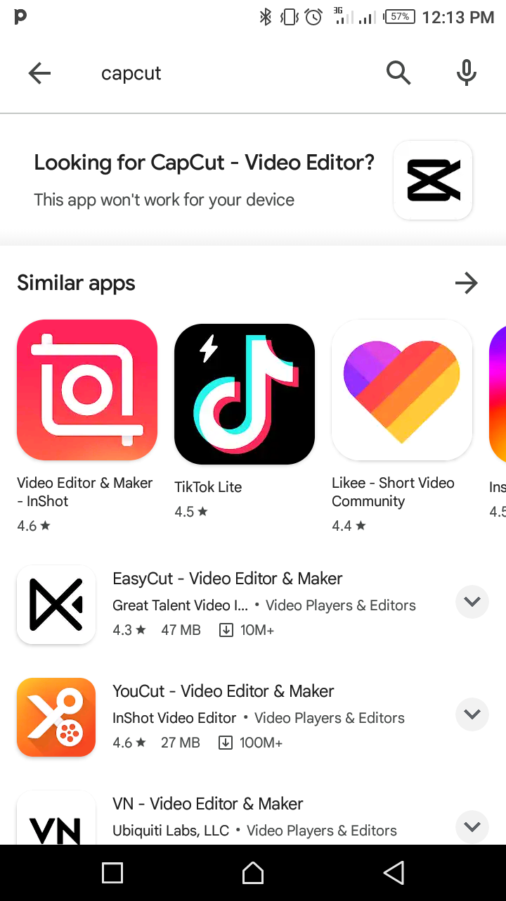 Can't download capcut - Google Play Community