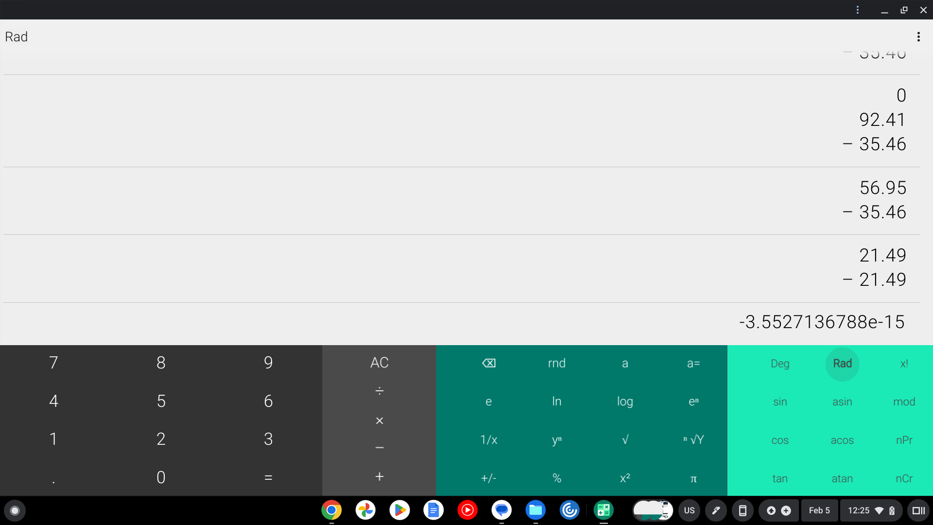 Calculator App not calculating correctly - Chromebook Community