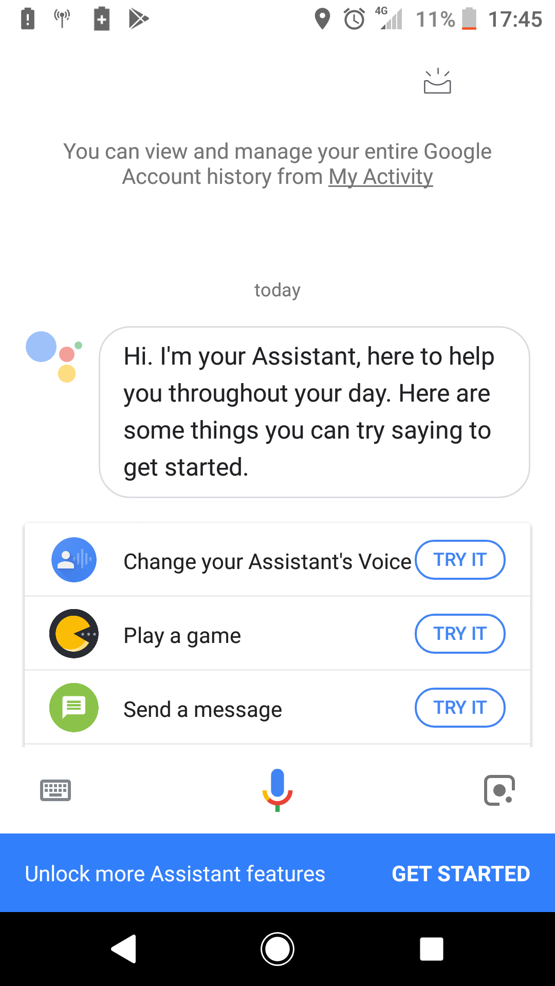 Assistant won't let me continue when trying to use anything that it has to  share info with services - Google Assistant Community