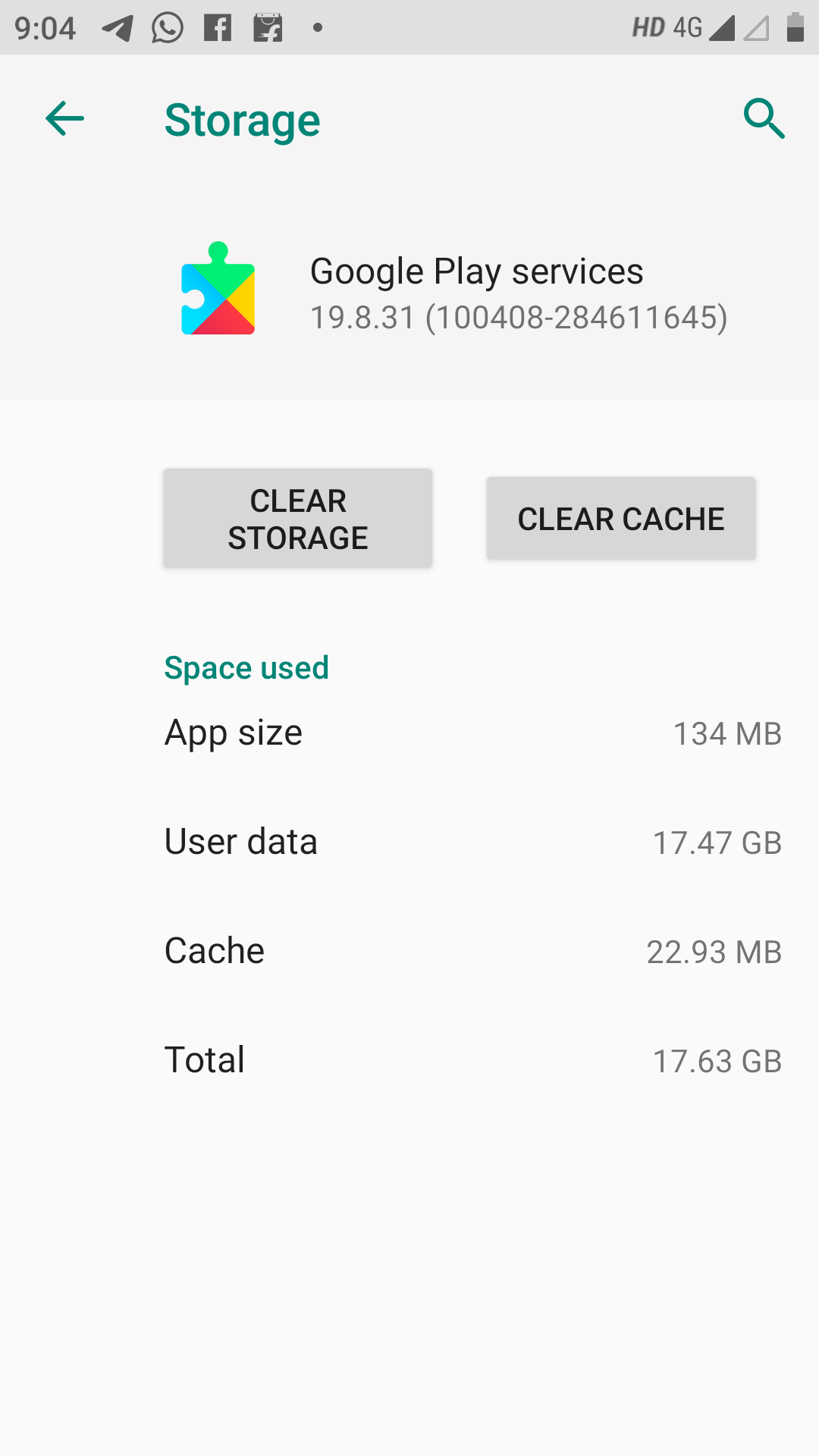 Google Play services are occupied more storage like 16gb of internal  storage - Google Play Community