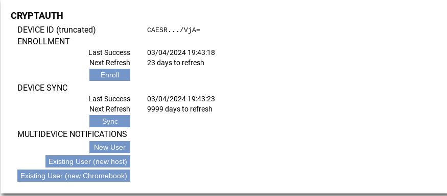 Android phone No eligible devices - Chromebook Community