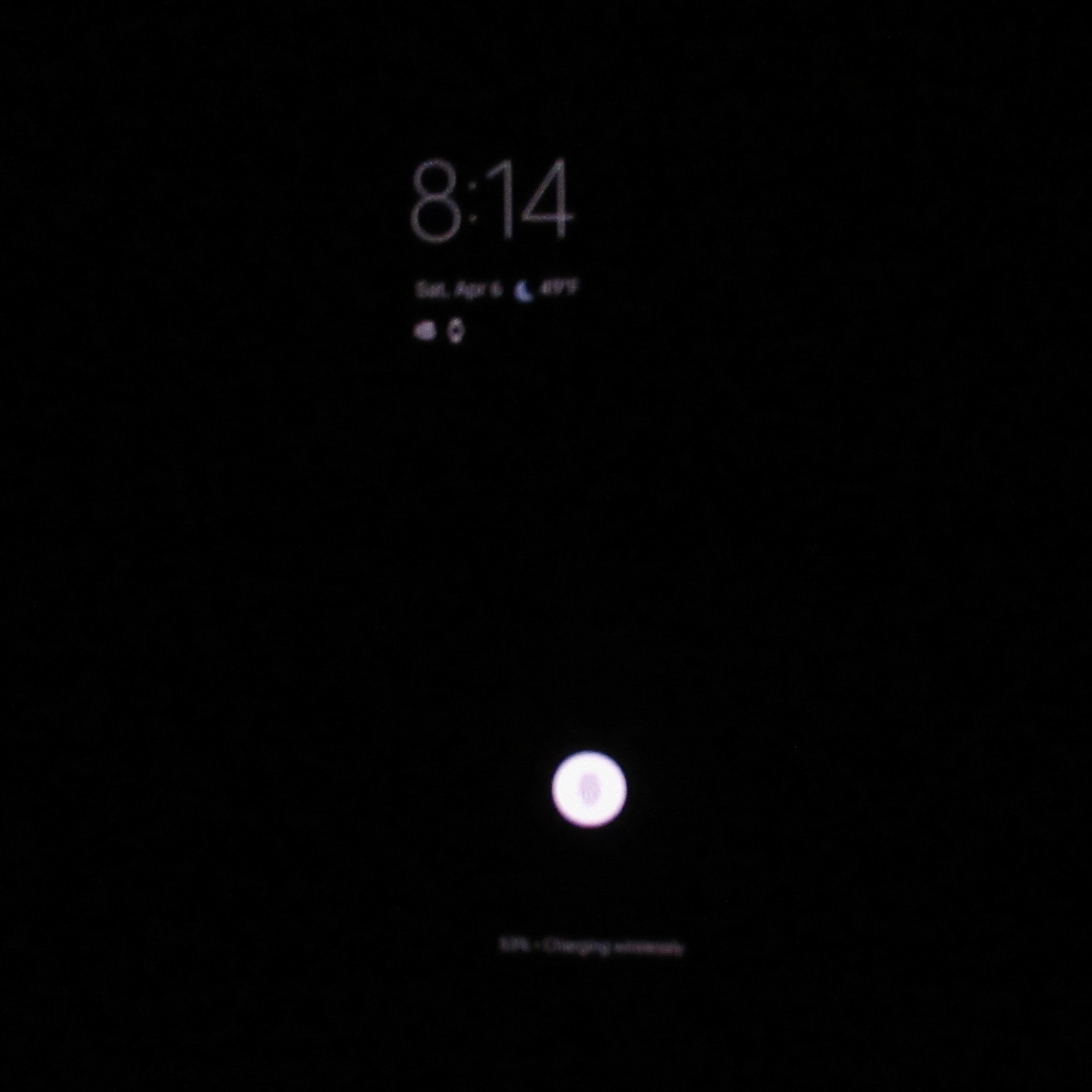 Fingerprint sensor/unlock button is brightly lit - Google Pixel 