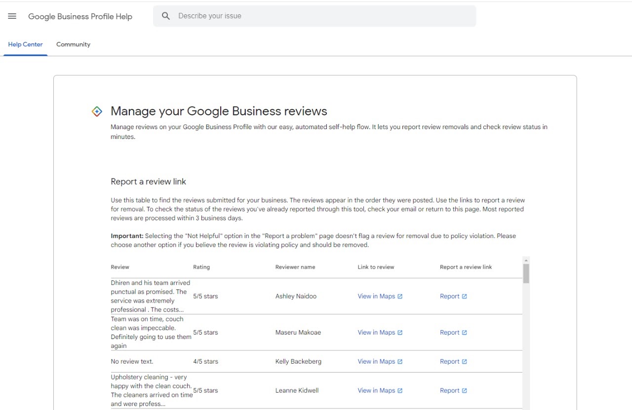 Google’s Policy on Offensive Reviews