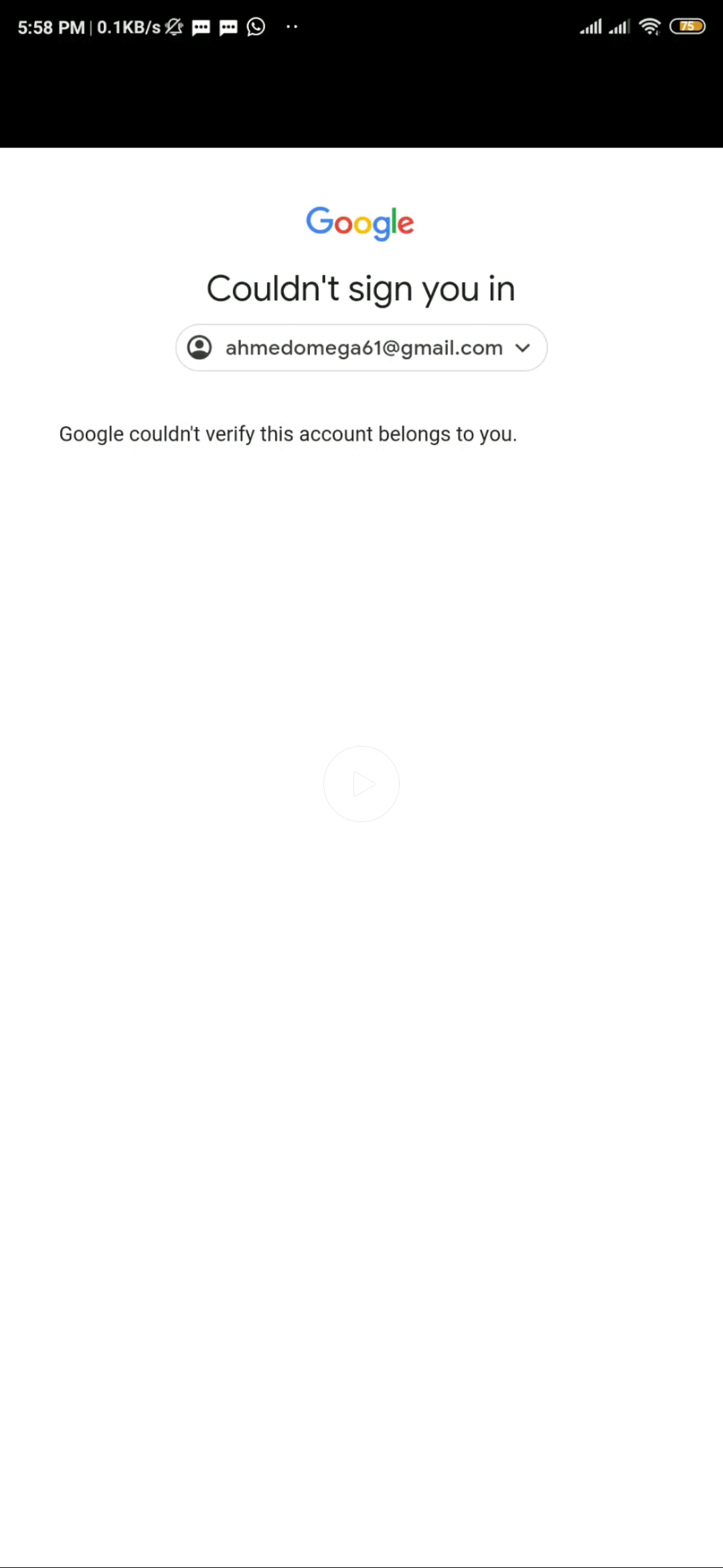 I Can t Reset My Password Even With Confirmed Code Google Account